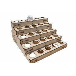 Plan Téléchargeable : Présentoir 25 Balles de Golf (Contreplaqué 3 mm)