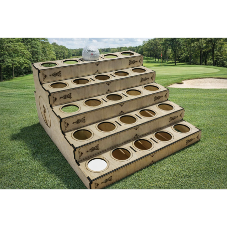 Plan Téléchargeable : Présentoir 25 Balles de Golf (Contreplaqué 3 mm)