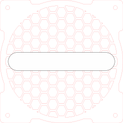 CACHE VENTILATEUR PC HEXAGONAL plan téléchargeable