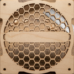 CACHE VENTILATEUR PC HEXAGONAL plan téléchargeable