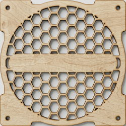 CACHE VENTILATEUR PC HEXAGONAL plan téléchargeable