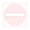 CACHE VENTILATEUR PC HEXAGONAL plan téléchargeable