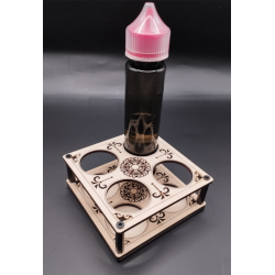 Présentoir Box pour Flacons Vaporette – 4 trous Ø32 mm