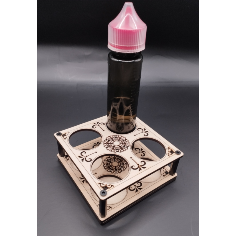Présentoir Box pour Flacons Vaporette – 4 trous Ø32 mm