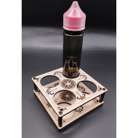 Présentoir Box pour Flacons Vaporette – 4 trous Ø32 mm