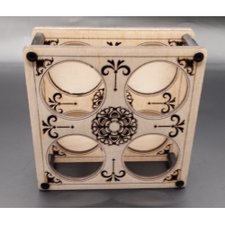 Présentoir Box pour Flacons Vaporette – 4 trous Ø32 mm