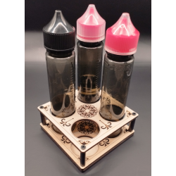 Présentoir Box pour Flacons Vaporette – 4 trous Ø32 mm